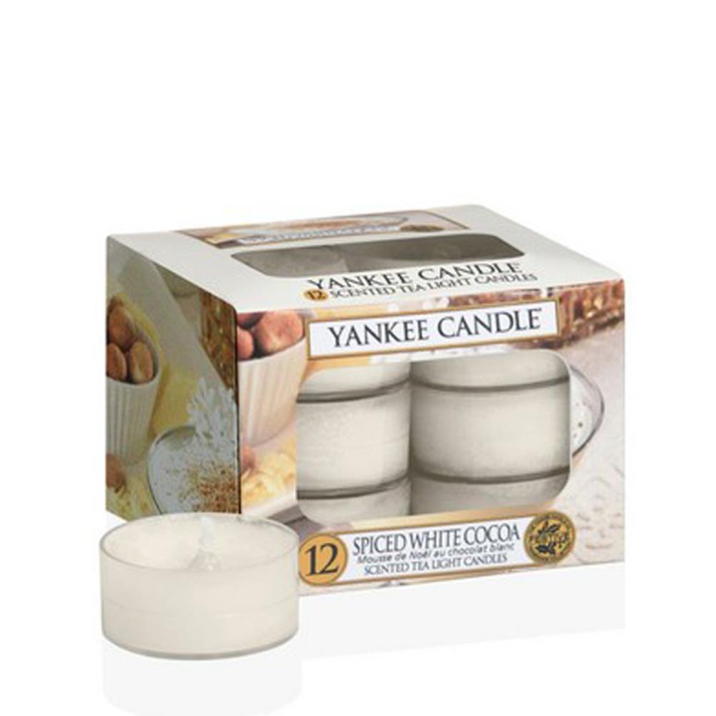 Yankee Candle Spiced White Cocoa Tea Lights (Pack of 12) £6.29